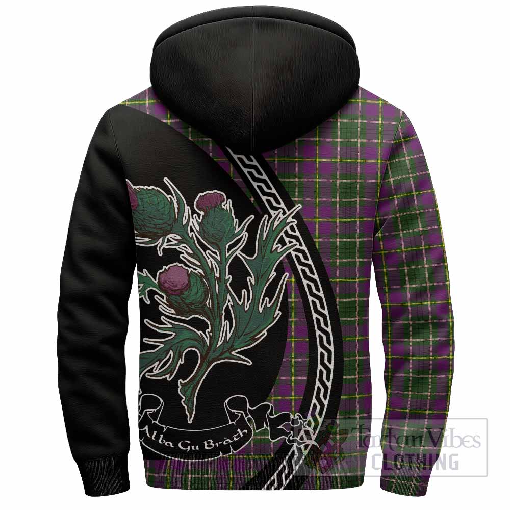 Taylor (Tailyour) Family Crest Tartan Sherpa Hoodie Alba Thistle Inspired - Tartan Vibes Clothing