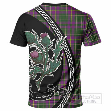 Taylor (Tailyour) Family Crest Tartan T-Shirt Alba Thistle Inspired
