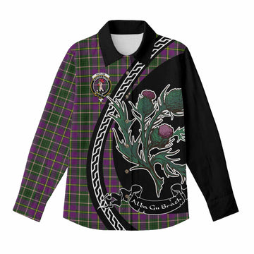 Taylor (Tailyour) Family Crest Tartan Women Casual Shirt Alba Thistle Inspired - Tartan Vibes Clothing