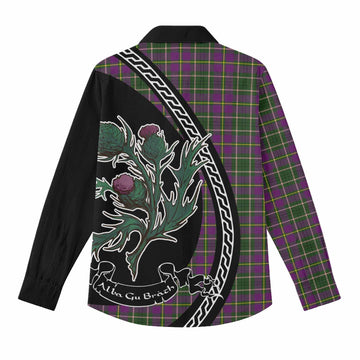 Taylor (Tailyour) Family Crest Tartan Women Casual Shirt Alba Thistle Inspired - Tartan Vibes Clothing