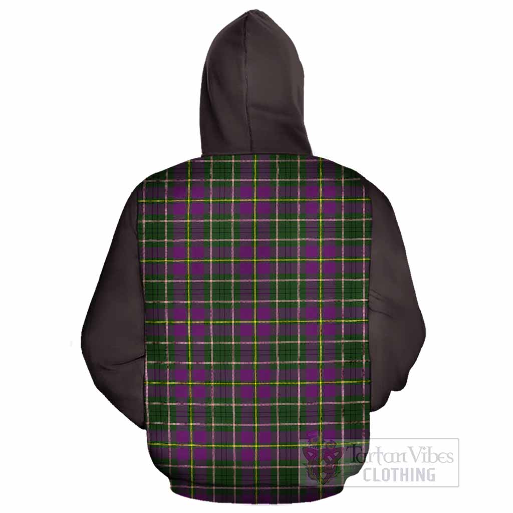 Taylor (Tailyour) Tartan Accent Cotton Hoodie with Family Crest