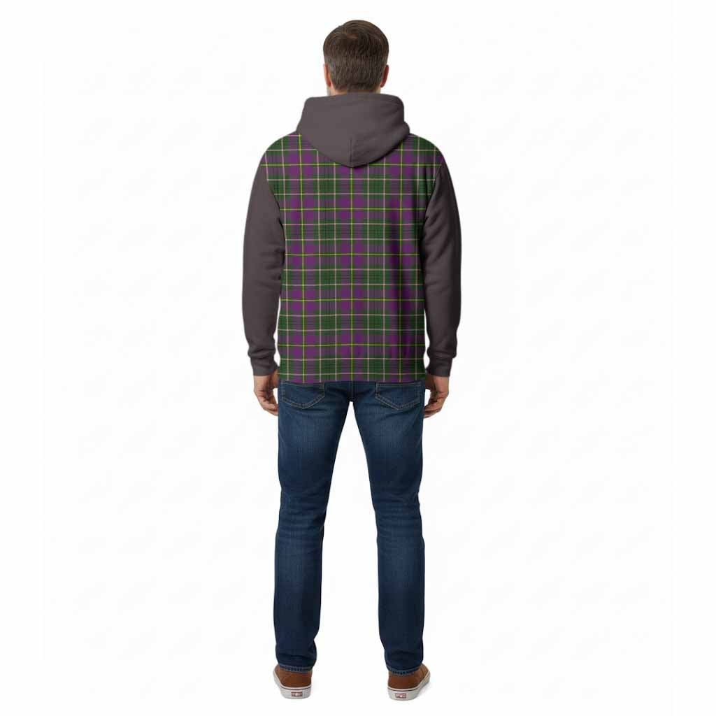 Taylor (Tailyour) Tartan Accent Cotton Hoodie with Family Crest