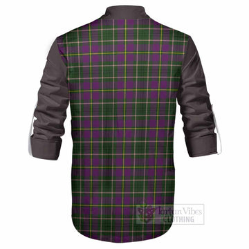 Taylor (Tailyour) Tartan Accent Ghillie Shirt with Family Crest