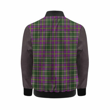 Taylor (Tailyour) Tartan Accent Kid Bomber Jacket with Family Crest
