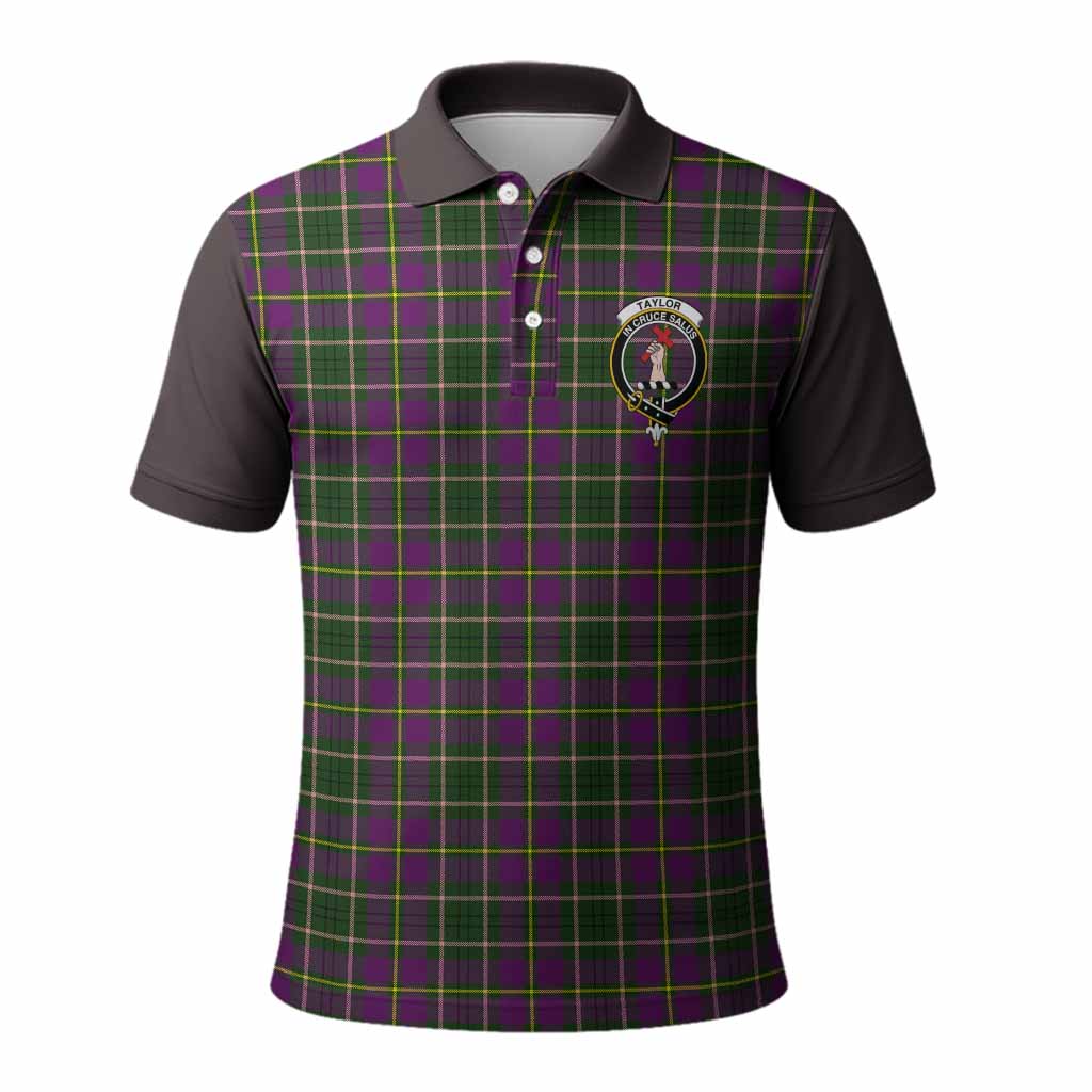 Taylor (Tailyour) Tartan Accent Polo Shirt with Family Crest