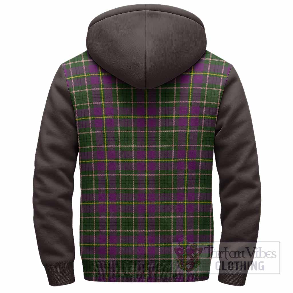 Taylor (Tailyour) Tartan Accent Sherpa Hoodie with Family Crest
