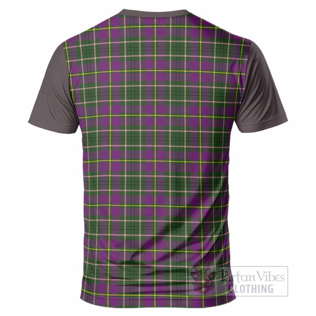 Taylor (Tailyour) Tartan Accent T-Shirt with Family Crest