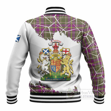 Taylor (Tailyour) Tartan Baseball Jacket with Family Crest and Lion Rampant Grunge Style