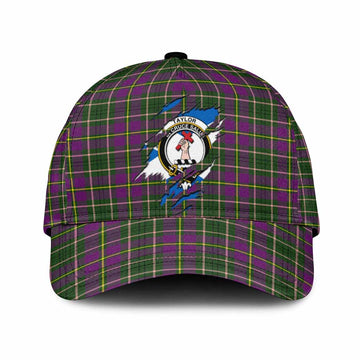 Taylor (Tailyour) Tartan Classic Cap with Family Crest In Me Style