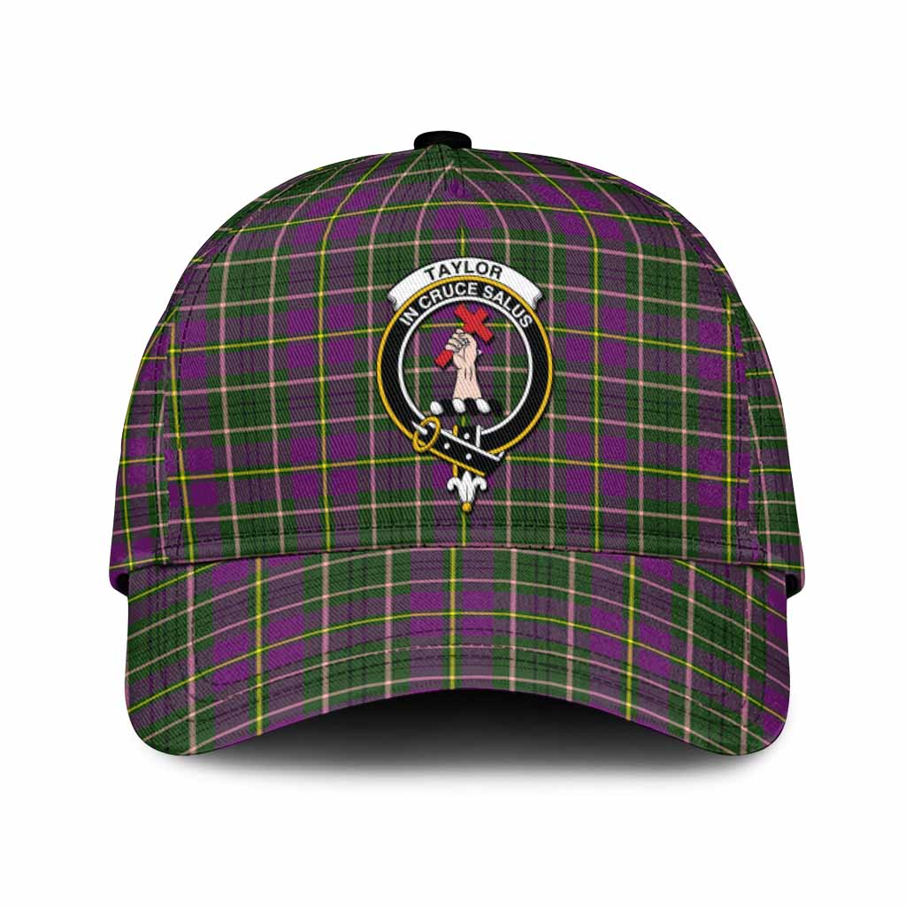 Taylor (Tailyour) Tartan Classic Cap with Family Crest