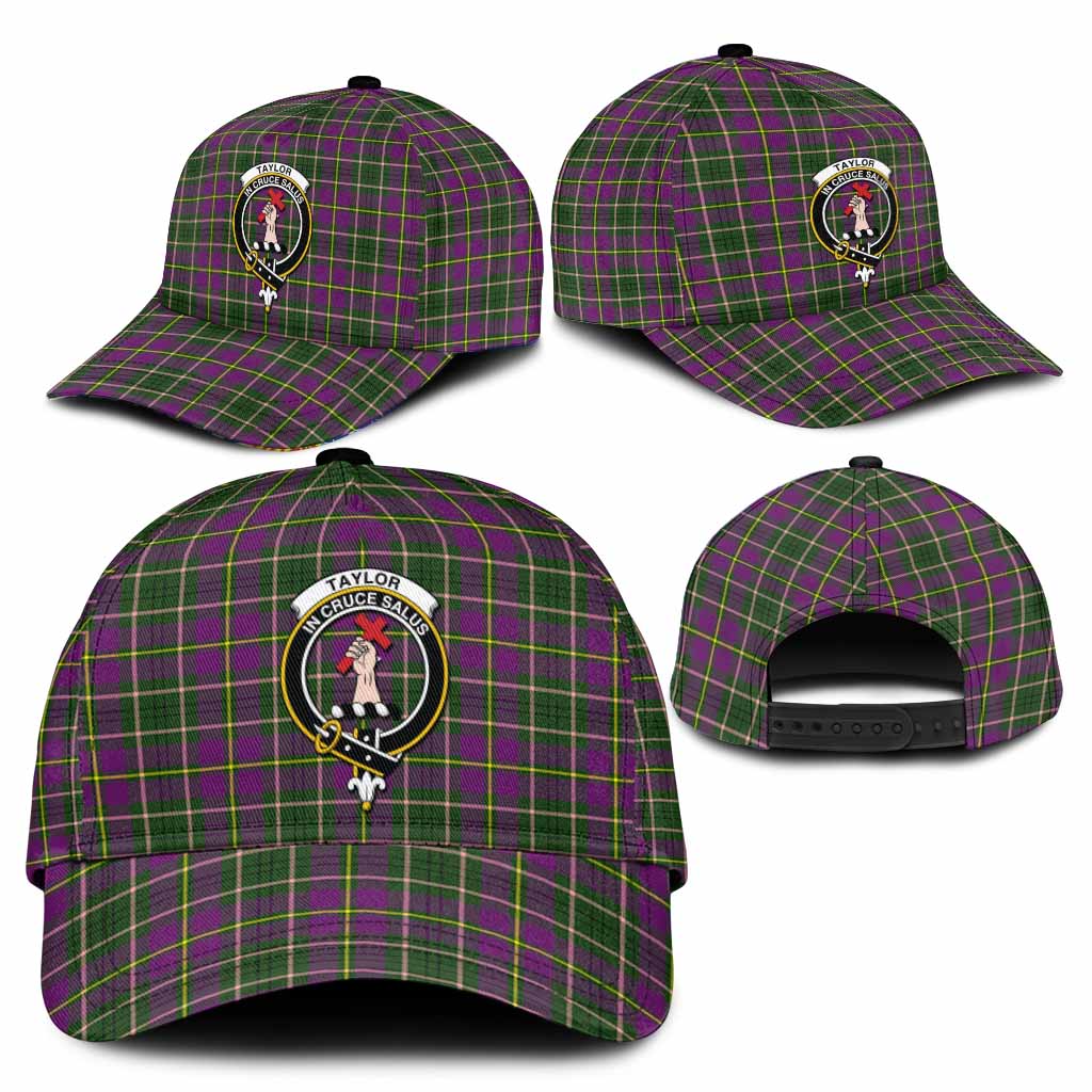 Taylor (Tailyour) Tartan Classic Cap with Family Crest