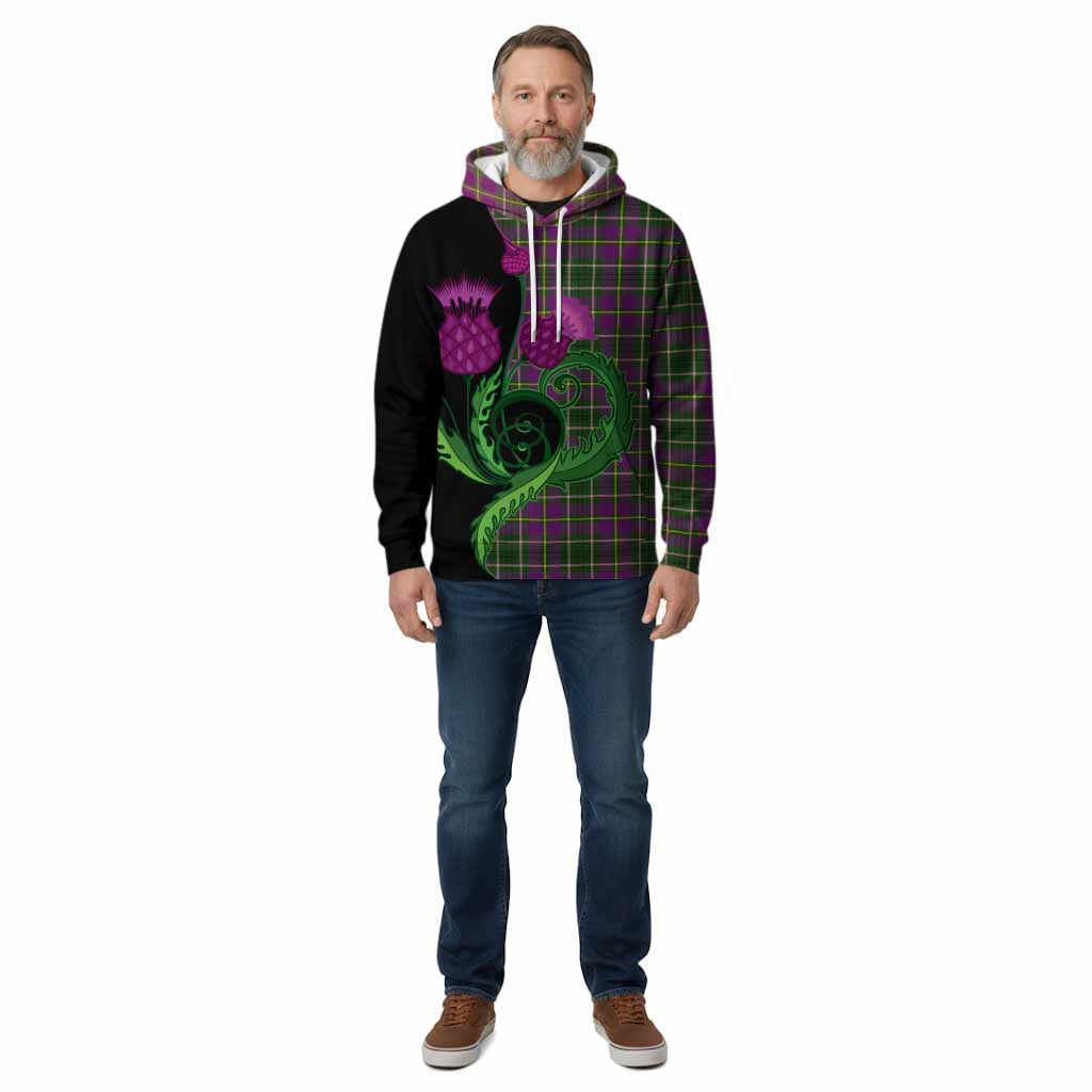 Taylor (Tailyour) Tartan Cotton Hoodie Traditional Scottish Thistle