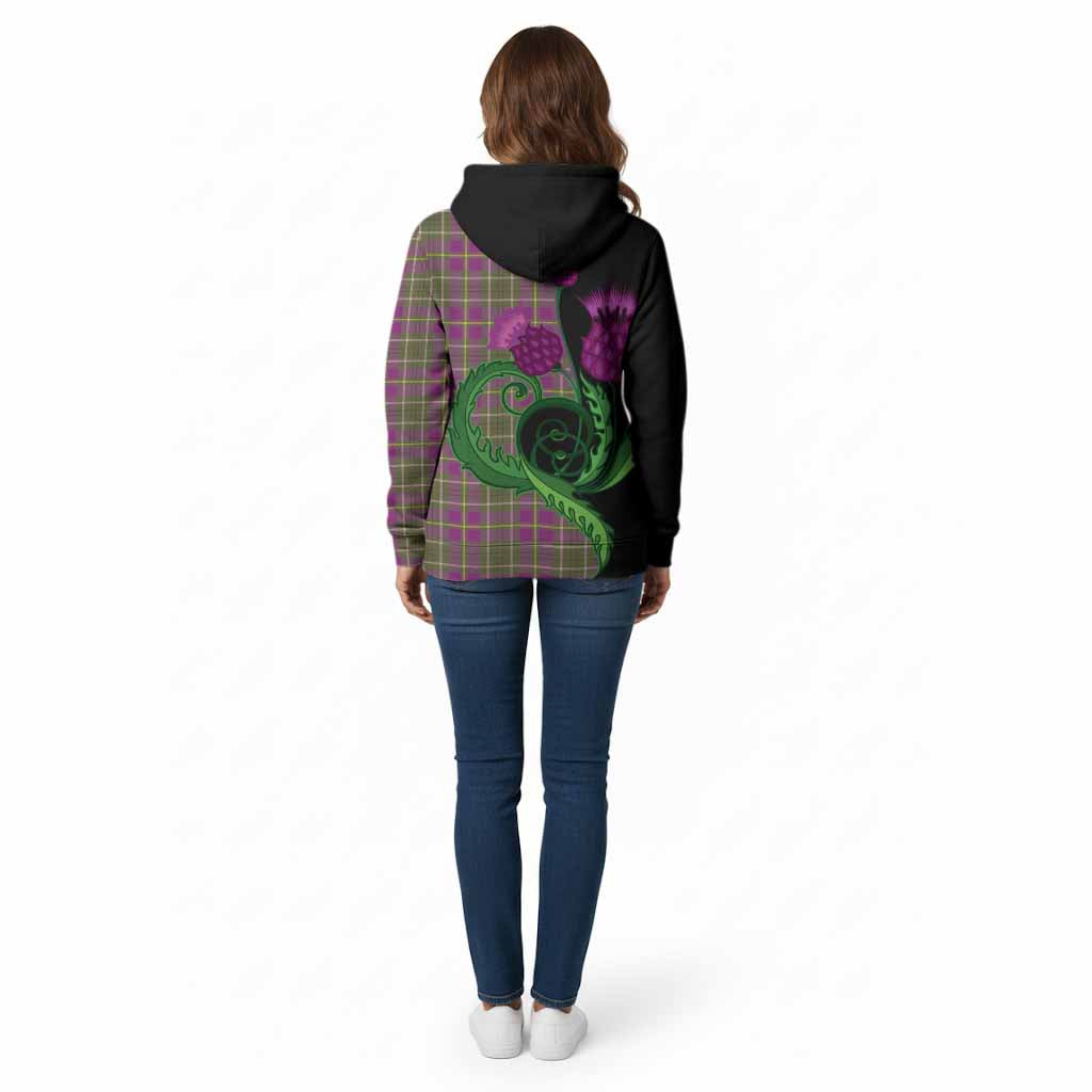 Taylor (Tailyour) Tartan Cotton Hoodie Traditional Scottish Thistle