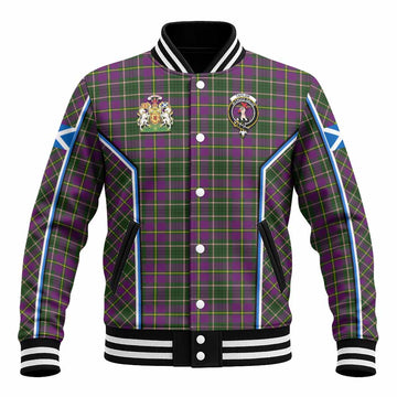 Taylor (Tailyour) Tartan Crest Baseball Jacket Scotland Coat of Arm Flag Style - Tartan Vibes Clothing