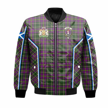 Taylor (Tailyour) Tartan Crest Bomber Jacket Scotland Coat of Arm Flag Style