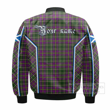Taylor (Tailyour) Tartan Crest Bomber Jacket Scotland Coat of Arm Flag Style