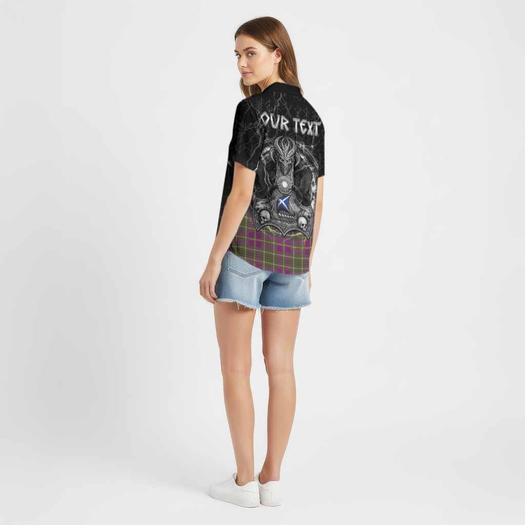 Taylor (Tailyour) Tartan Crest Cotton Hawaiian Shirt Celtic Odin's Raven Legacy