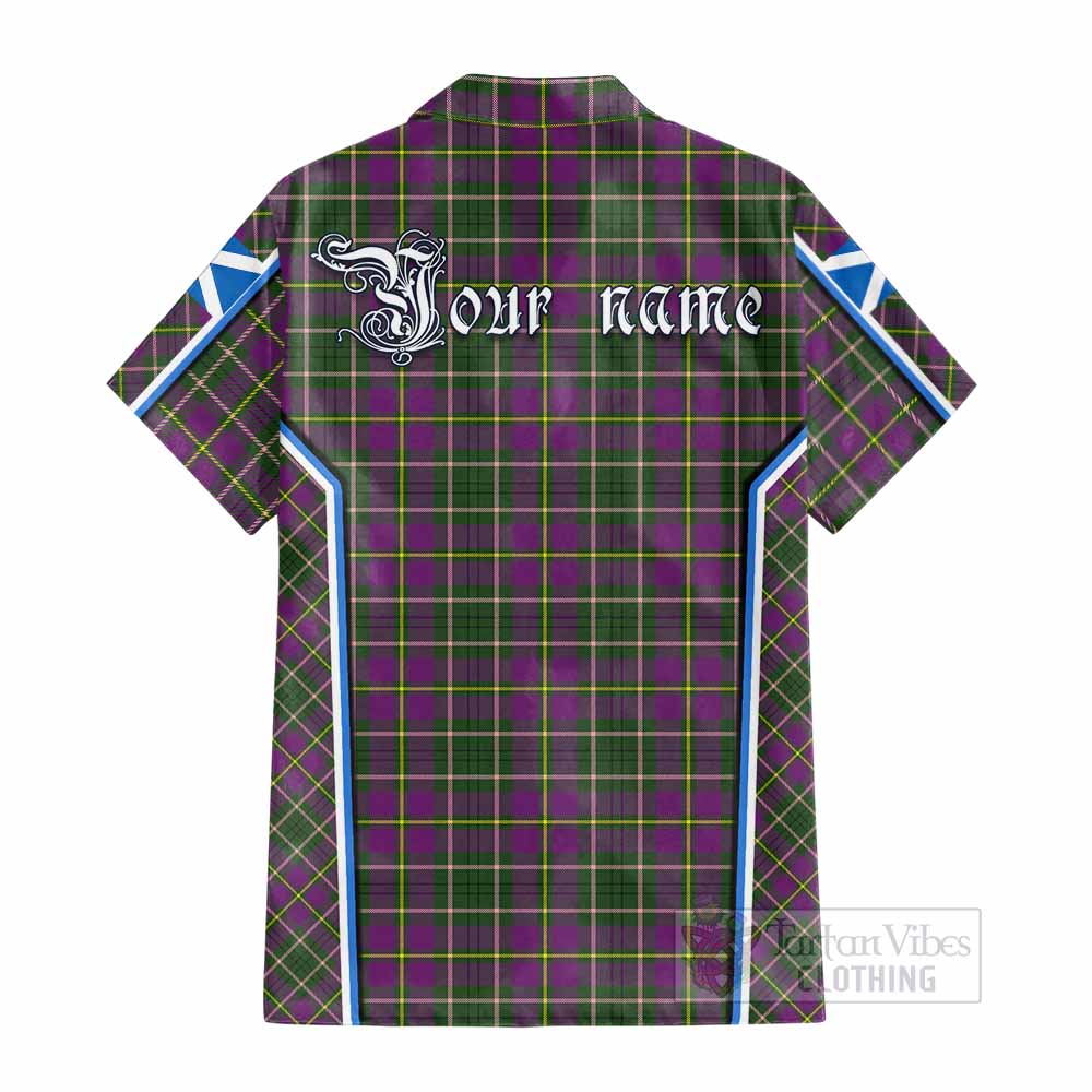 Taylor (Tailyour) Tartan Crest Cotton Hawaiian Shirt Scotland Coat of Arm Flag Style - Tartan Vibes Clothing