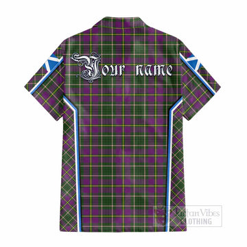 Taylor (Tailyour) Tartan Crest Cotton Hawaiian Shirt Scotland Coat of Arm Flag Style - Tartan Vibes Clothing