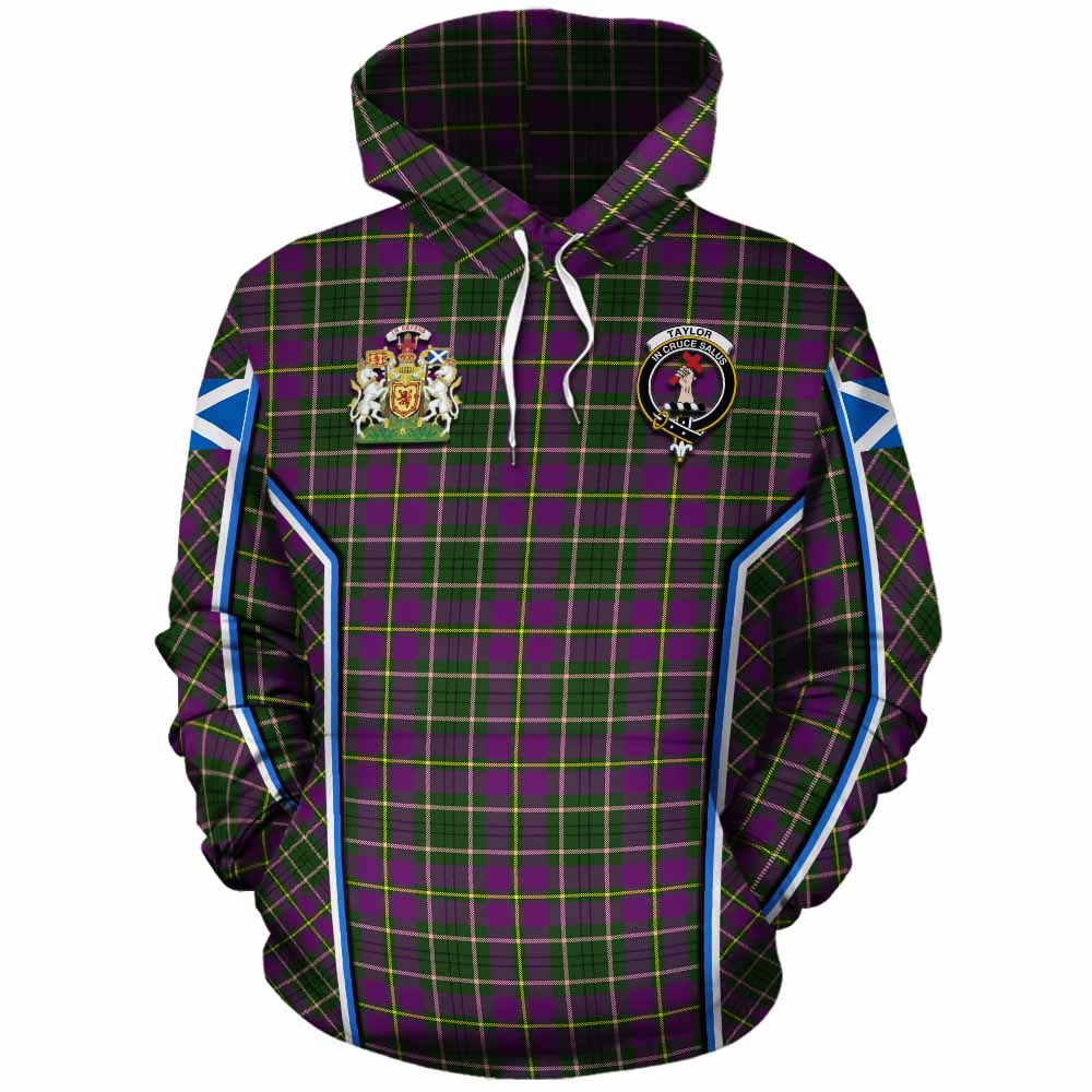 Taylor (Tailyour) Tartan Crest Cotton Hoodie Scotland Coat of Arm Flag Style - Tartan Vibes Clothing