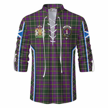 Taylor (Tailyour) Tartan Crest Ghillie Kilt Shirt Scotland Coat of Arm Flag Style