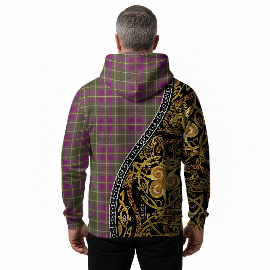 Taylor (Tailyour) Tartan Crest Hoodie Celtic Knot and Triple Trickle Spiral Symbols