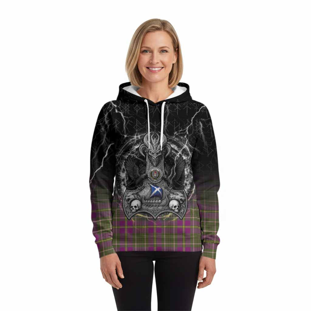 Taylor (Tailyour) Tartan Crest Hoodie Celtic Odin's Raven Legacy
