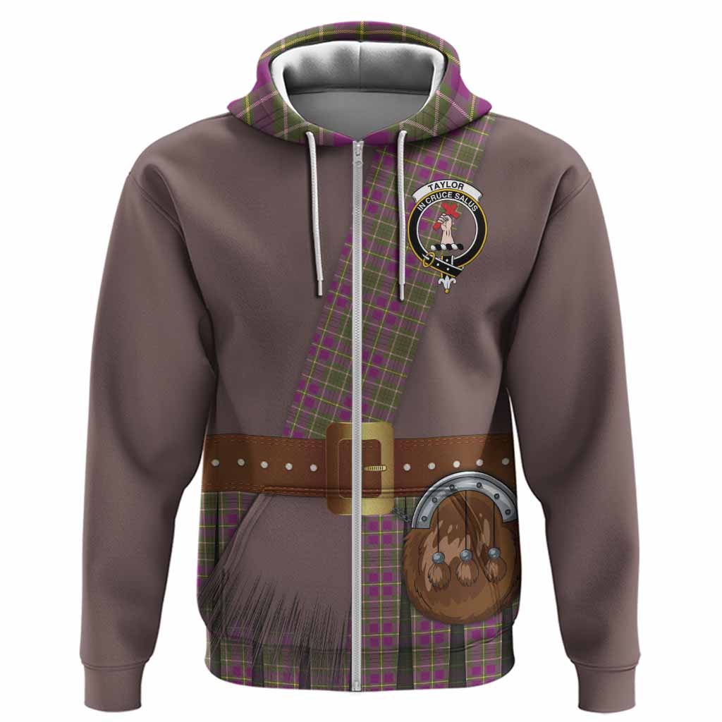 Taylor (Tailyour) Tartan Crest Hoodie Kilt Costume Style