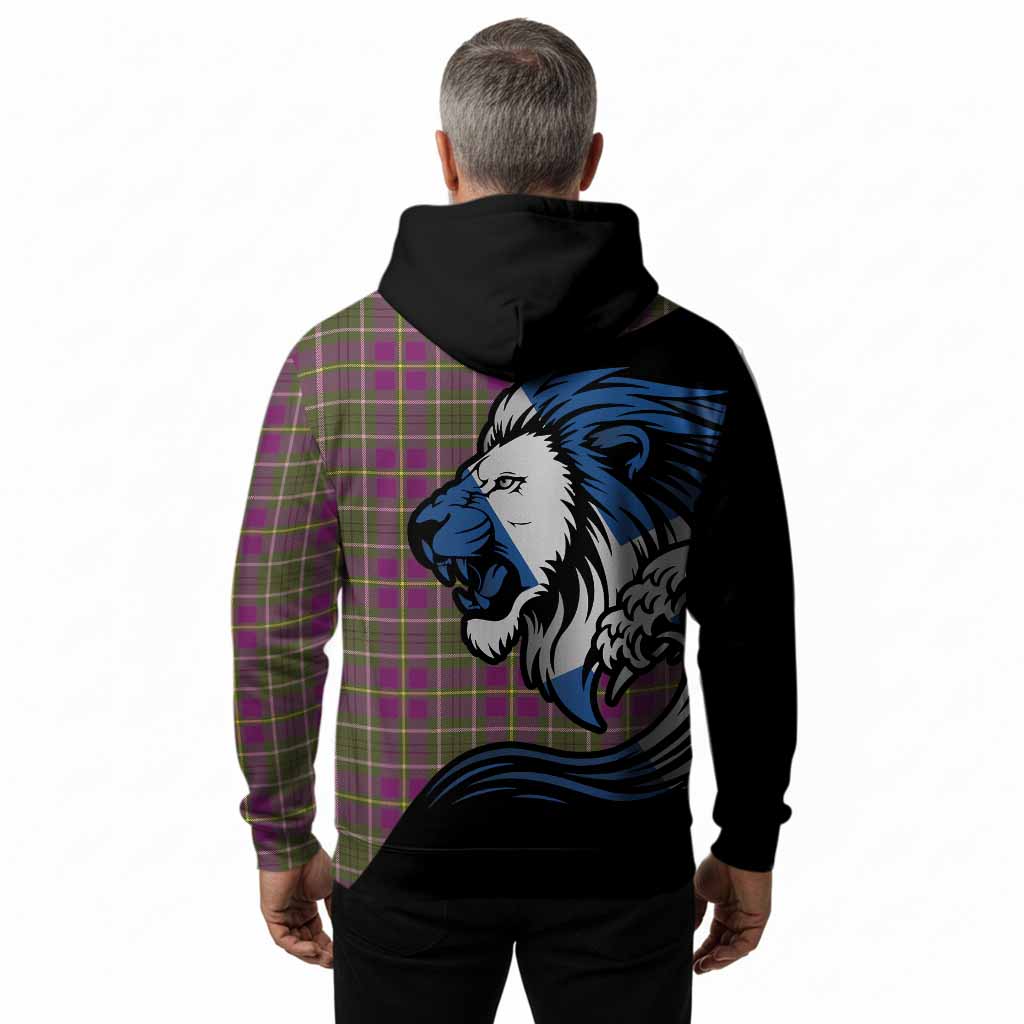 Taylor (Tailyour) Tartan Crest Hoodie Scottish Golden Lions Wave Flow