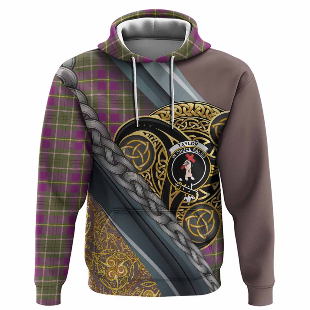 Taylor (Tailyour) Tartan Crest Hoodie Scottish Triskele Celtic