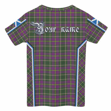 Taylor (Tailyour) Tartan Crest Kid T-shirt Scotland Coat of Arm Flag Style
