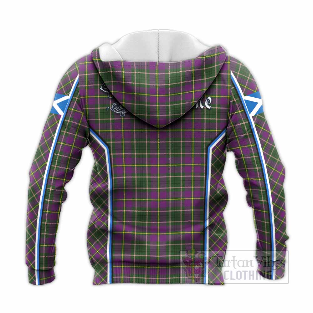 Taylor (Tailyour) Tartan Crest Knitted Hoodie Scotland Coat of Arm Flag Style - Tartan Vibes Clothing