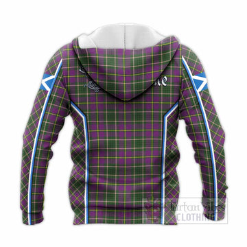 Taylor (Tailyour) Tartan Crest Knitted Hoodie Scotland Coat of Arm Flag Style - Tartan Vibes Clothing
