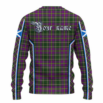 Taylor (Tailyour) Tartan Crest Knitted Sweater Scotland Coat of Arm Flag Style - Tartan Vibes Clothing