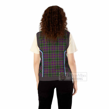 Taylor (Tailyour) Tartan Crest Knitted V-Neck Vest Scotland Coat of Arm Flag Style
