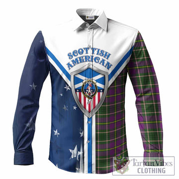Taylor (Tailyour) Tartan Crest Long Sleeve Button Shirts Scottish-American Heritage