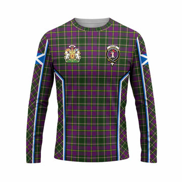 Taylor (Tailyour) Tartan Crest Long Sleeve T-Shirt Scotland Coat of Arm Flag Style - Tartan Vibes Clothing