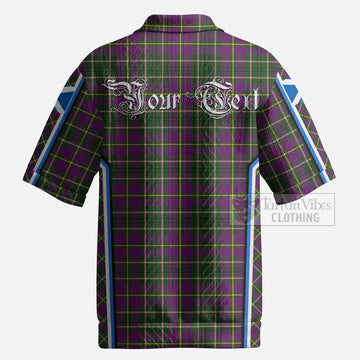 Taylor (Tailyour) Tartan Crest Men’s Polo Sweater Top Scotland Coat of Arm Flag Style