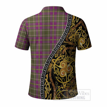 Taylor (Tailyour) Tartan Crest Polo Shirt Celtic Knot and Triple Trickle Spiral Symbols
