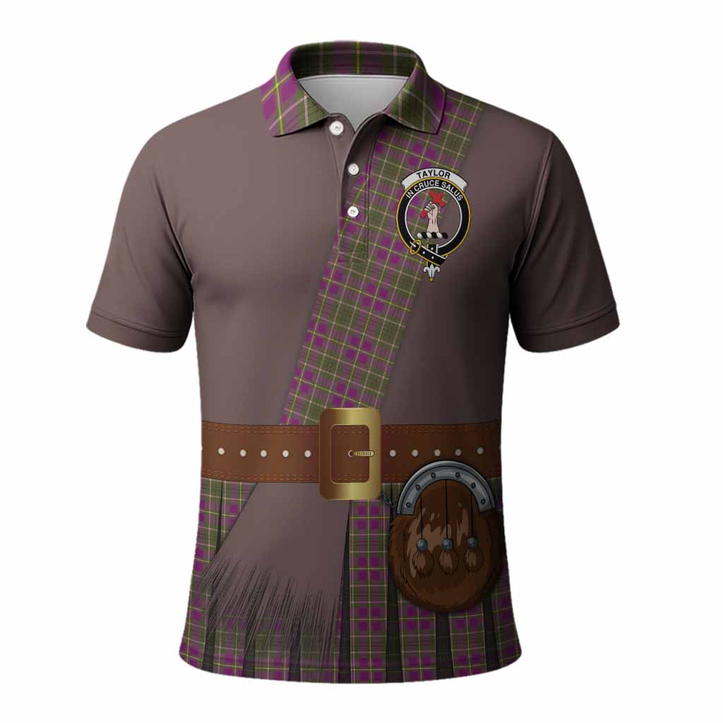 Taylor (Tailyour) Tartan Crest Polo Shirt Kilt Costume Style
