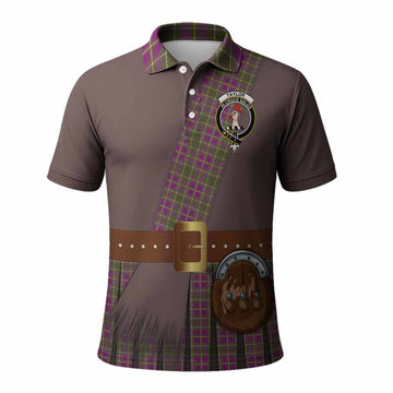 Taylor (Tailyour) Tartan Crest Polo Shirt Kilt Costume Style