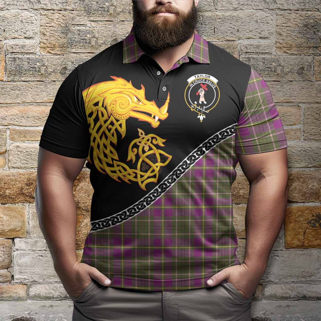 Taylor (Tailyour) Tartan Crest Polo Shirt Legendary Dragon Knot Half Style