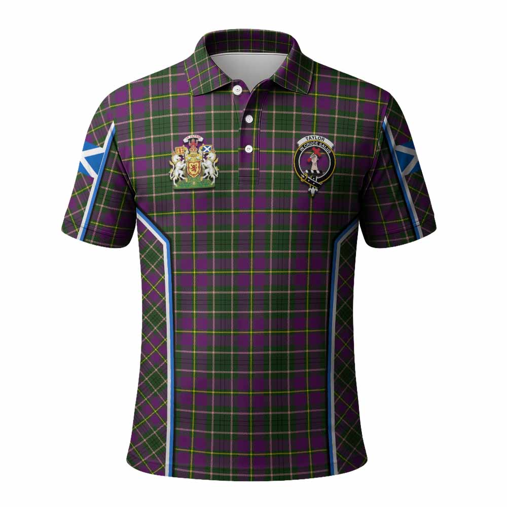 Taylor (Tailyour) Tartan Crest Polo Shirt Scotland Coat of Arm Flag Style - Tartan Vibes Clothing