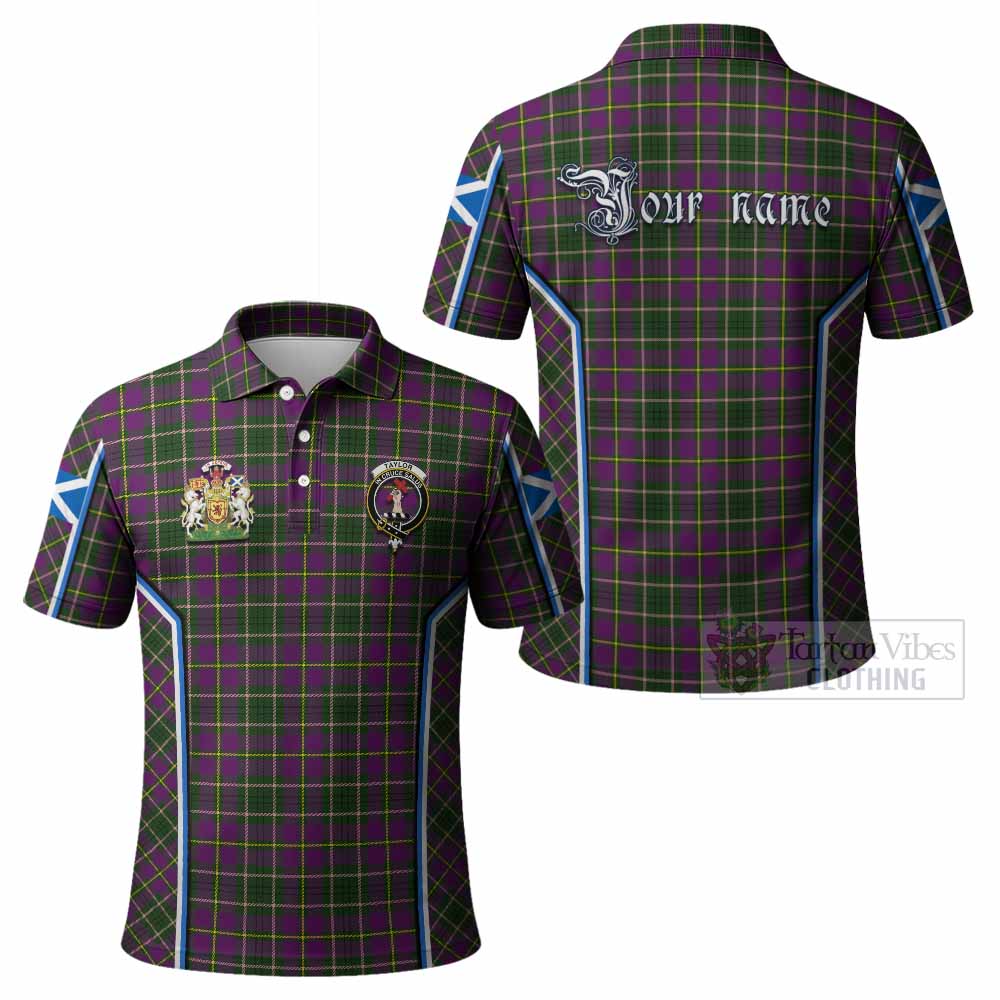 Taylor (Tailyour) Tartan Crest Polo Shirt Scotland Coat of Arm Flag Style - Tartan Vibes Clothing