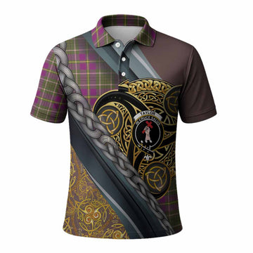 Taylor (Tailyour) Tartan Crest Polo Shirt Scottish Triskele Celtic