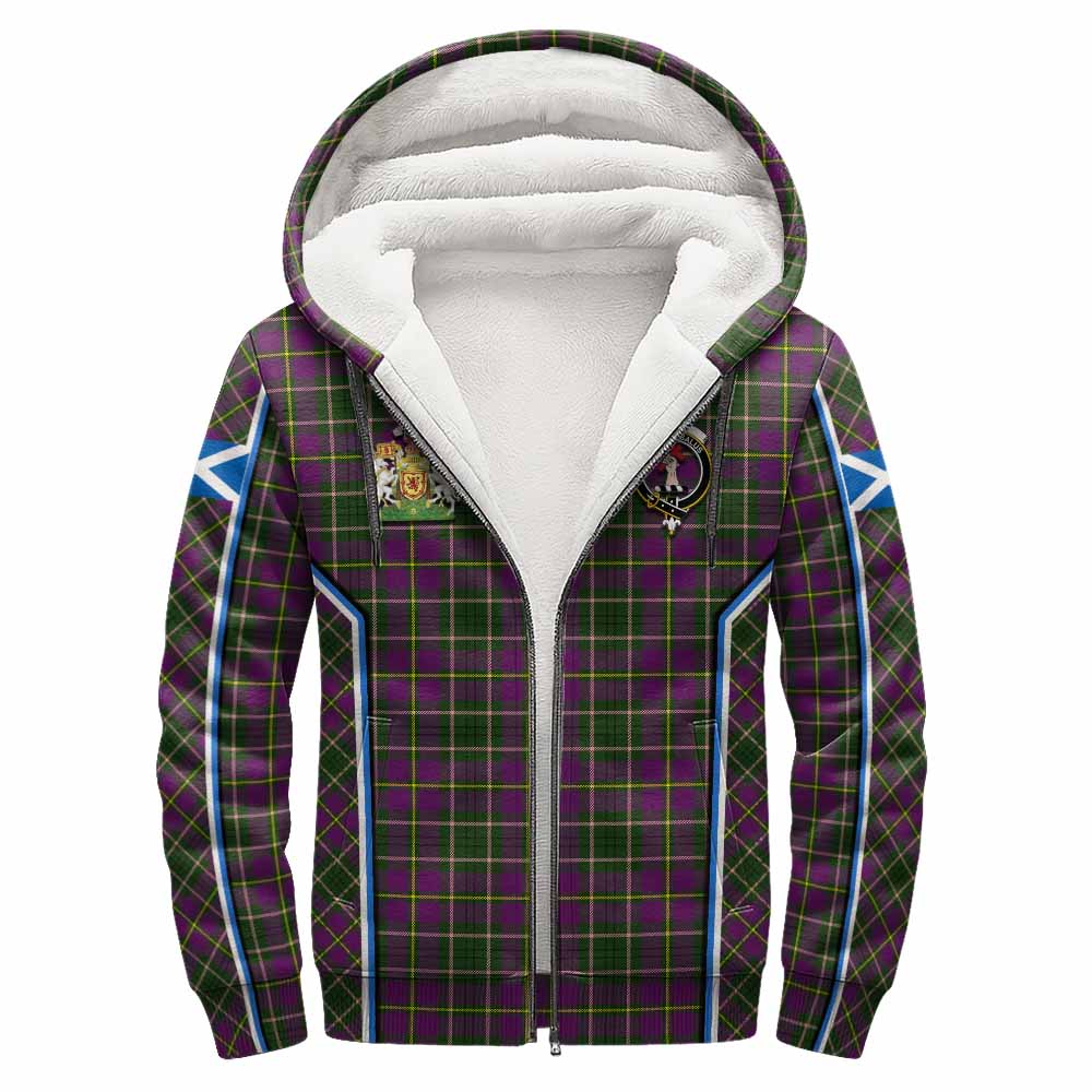 Taylor (Tailyour) Tartan Crest Sherpa Hoodie Scotland Coat of Arm Flag Style - Tartan Vibes Clothing