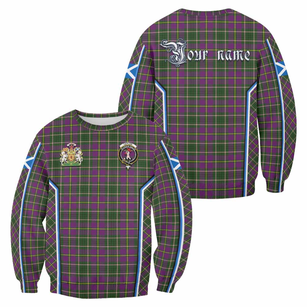 Taylor (Tailyour) Tartan Crest Sweatshirt Scotland Coat of Arm Flag Style - Tartan Vibes Clothing