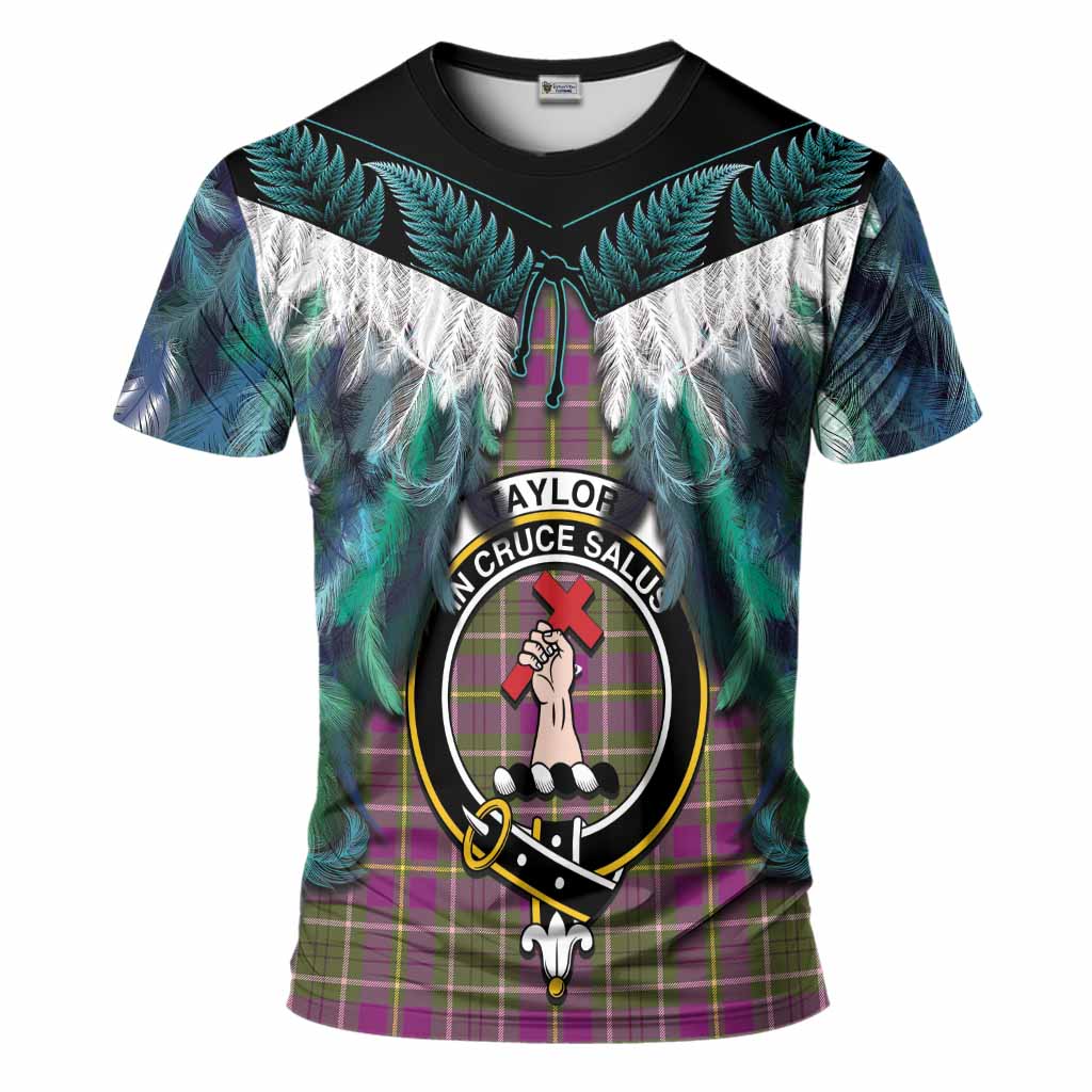 Taylor (Tailyour) Tartan Crest T-Shirt New Zealand Maori Korowai Cloak