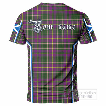 Taylor (Tailyour) Tartan Crest T-shirt Scotland Coat of Arm Flag Style