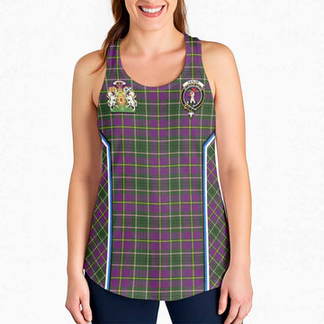 Taylor (Tailyour) Tartan Crest Women Racerback Tanks Scotland Coat of Arm Flag Style